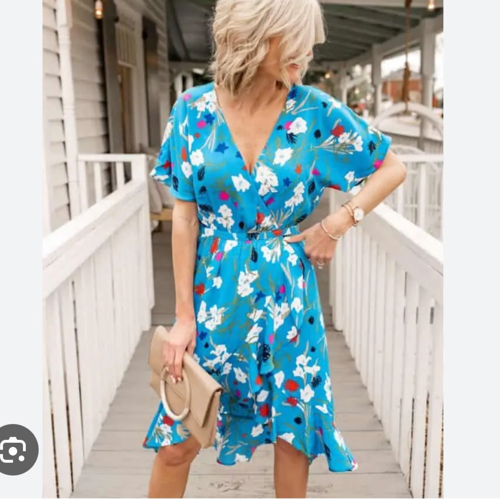 JCREW MERCANTILE Blue Floral Dress